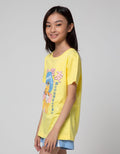 Nevada Anime Blue Hair Kaos Anak Perempuan