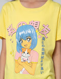 Nevada Anime Blue Hair Kaos Anak Perempuan