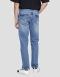 Triple Regular Slim Non Stretch Light Wash Celana Jeans Big Size Pria