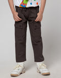 Little M Long Woven Cargo Non St Cargo Solid Rib Waist