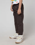 Little M Long Woven Cargo Non St Cargo Solid Rib Waist