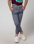 Little M Long Pants Jogger Rib Herringbone