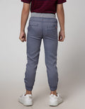 Little M Long Pants Jogger Rib Herringbone
