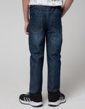 Little M Printed Denim Boys Pants