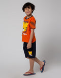 Little M Top-Bottom Setelan T-Shirt Tiger