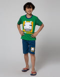 Little M Top-Bottom Setelan T-Shirt Zebra
