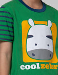 Little M Top-Bottom Setelan T-Shirt Zebra