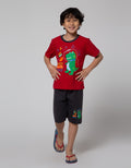 Little M Top-Bottom Setelan T-Shirt Dino I Need Space