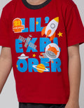 Little M Top-Bottom Setelan T-Shirt Little Explorer