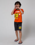 Little M Top-Bottom Setelan T-Shirt Tiger
