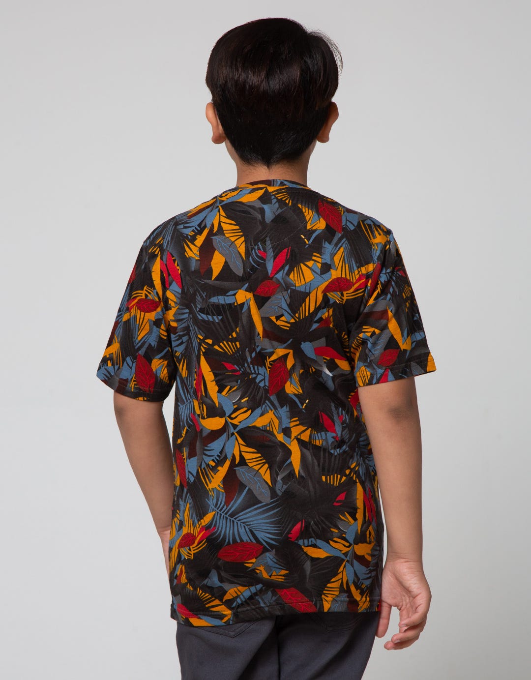 Nevada Short Sleeve T-Shirt Full Rotary Colorful Leaf