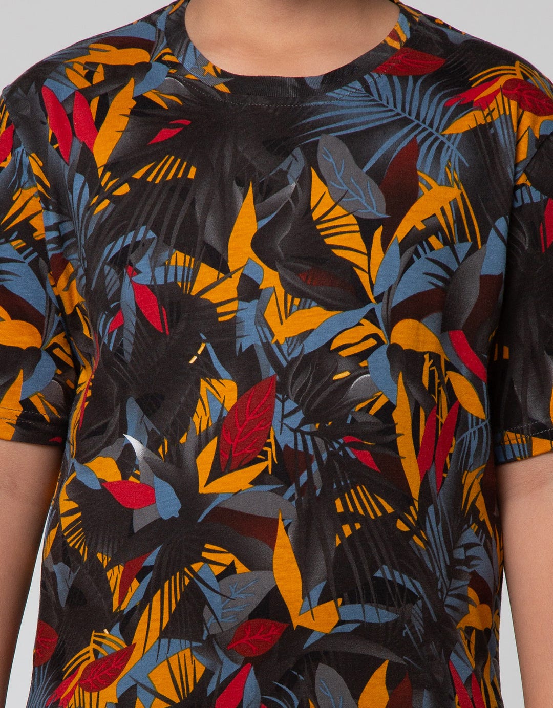 Nevada Short Sleeve T-Shirt Full Rotary Colorful Leaf