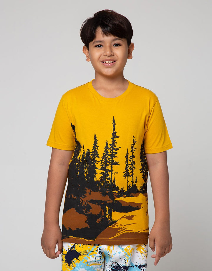 Nevada Mountain Tree Kaos Anak Laki-Laki