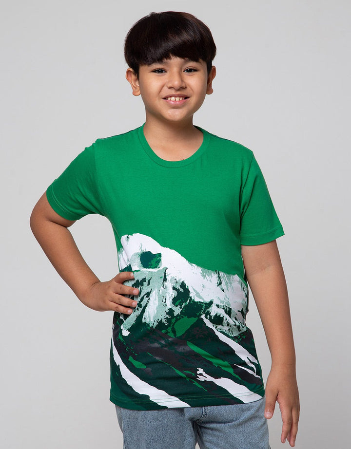 Nevada Mountain Print Boys T-Shirt
