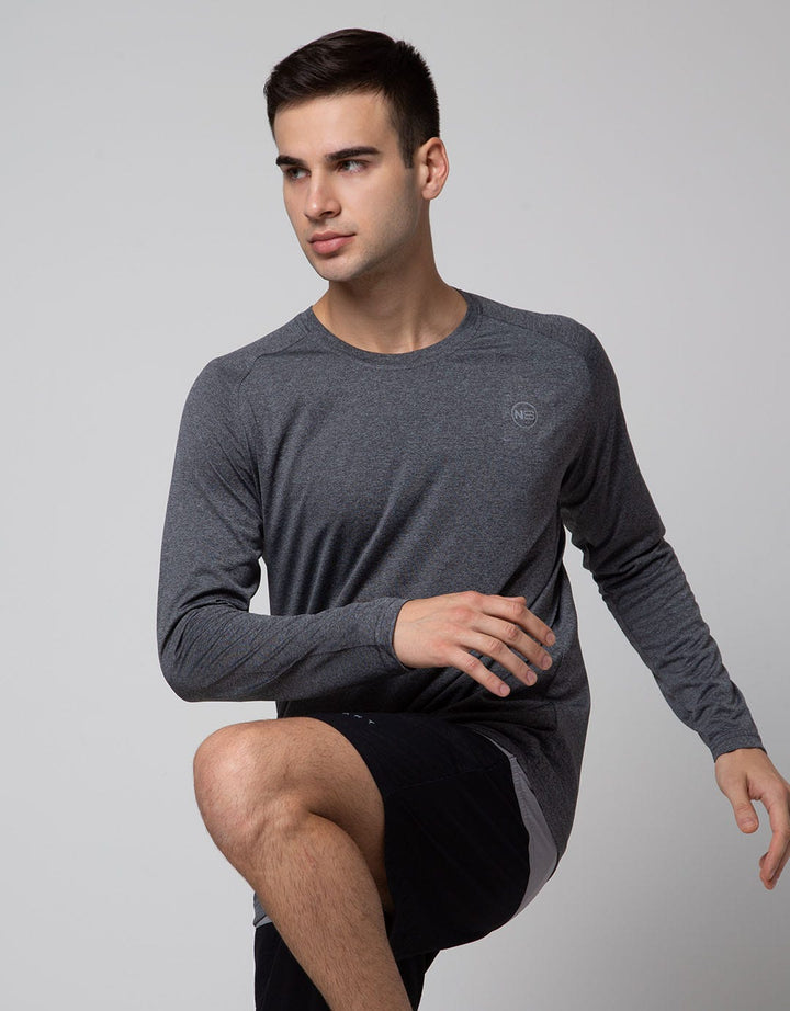 Nevada Sport Long Sleeve T-Shirt Print Jersey Poly Heiq Smart