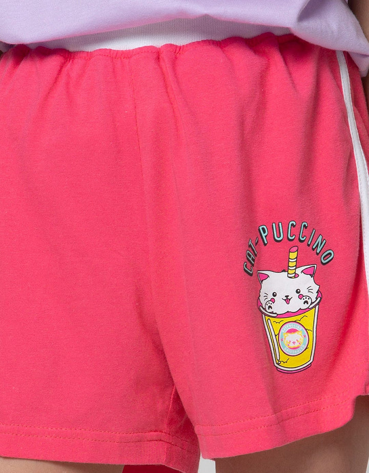 Aero Short Pants Bottom Glitter Catpuccino