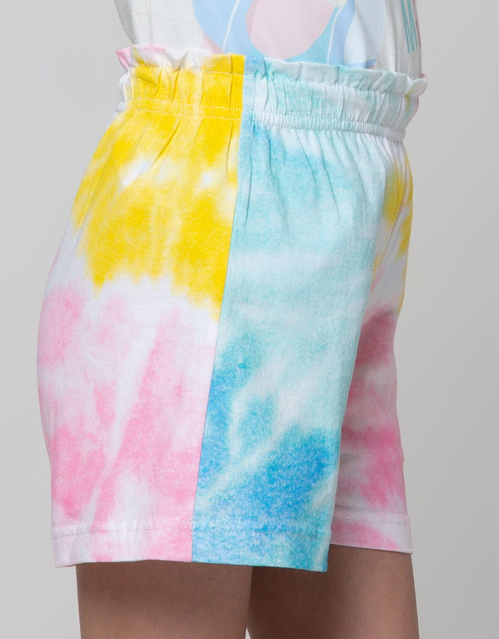 Aero Short Pants Round Tie Dye Bottom