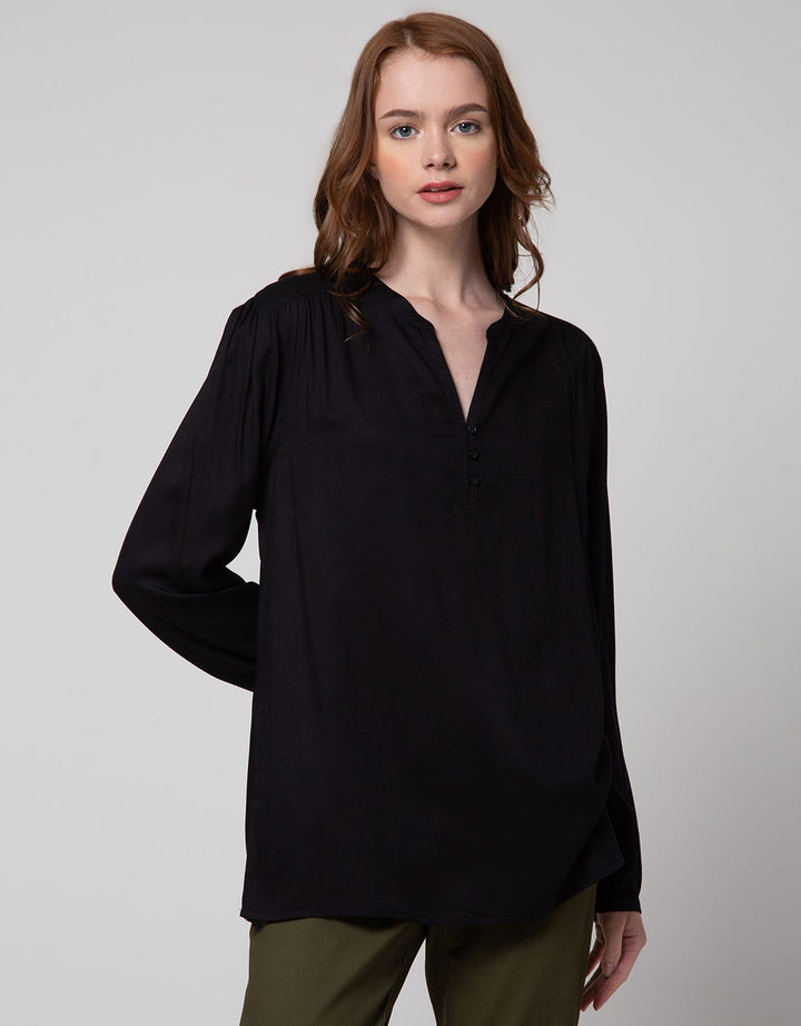 St. Yves Long Sleeve Blouse Twoven Licaevo Fabric