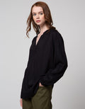 St. Yves Long Sleeve Blouse Twoven Licaevo Fabric