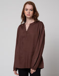 St. Yves Long Sleeve Blouse Twoven Licaevo Fabric