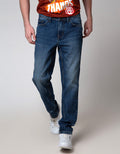 Nevada Denim Long Pants Reguler Fashion Dpbl12:Medium Denim:32:Solid:Denim Long Pants