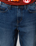 Nevada Denim Long Pants Reguler Fashion Dpbl12:Medium Denim:32:Solid:Denim Long Pants