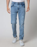 Nevada Ripped Jeans Slim Denim Pria