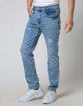 Nevada Ripped Jeans Slim Denim Pria