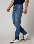 Nevada Denim Long Pants Ripped Slim Fit