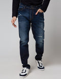 Nevada Denim Long Pants Tapered Ripped Stitch