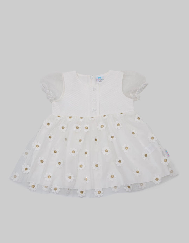 Pipiniko Bordir Flower Dress Anak Perempuan
