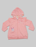 Pipiniko Bunny Loves Me Jacket Jmbf02:Salmon:6-12:Graphic:Ls T-Shirt