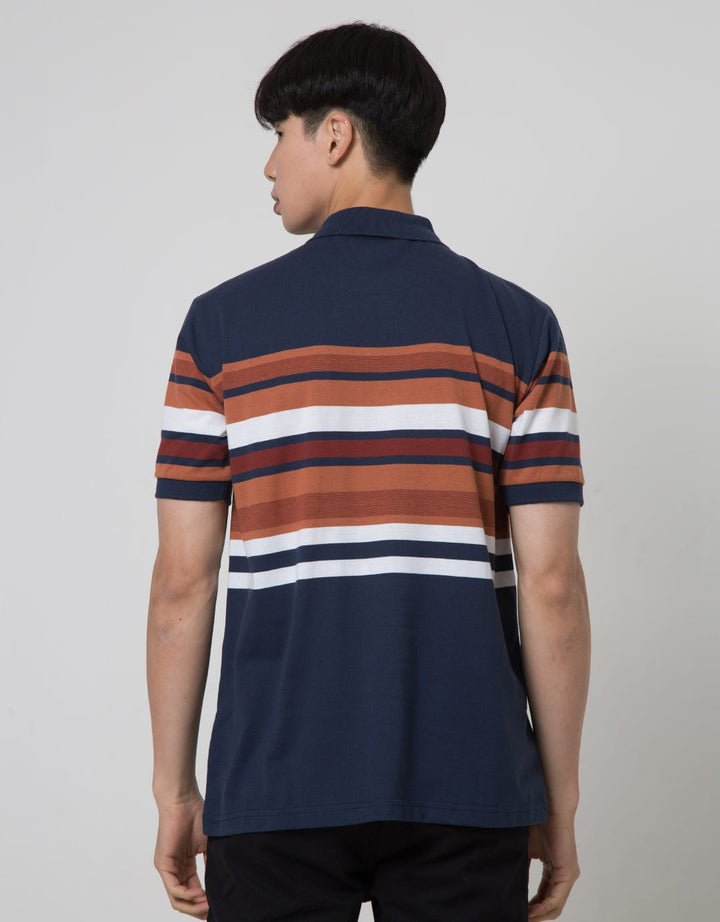 Cole Stripe Chest Kaos Polo Pria