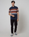 Cole Stripe Chest Kaos Polo Pria