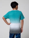 Nevada Sport Short Sleeve T-Shirt Textured Ombre Green Run