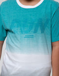 Nevada Sport Short Sleeve T-Shirt Textured Ombre Green Run