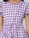 Kidz Too Print Kotak Midi Dress Anak Perempuan