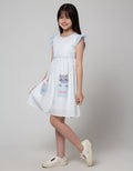 Sweet Miss Short Sleeve Midi Dress Print Polkadot Bunny Cat Kantong