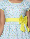 Sweet Miss Short Sleeve Midi Dress Print Bunga Rok Tile