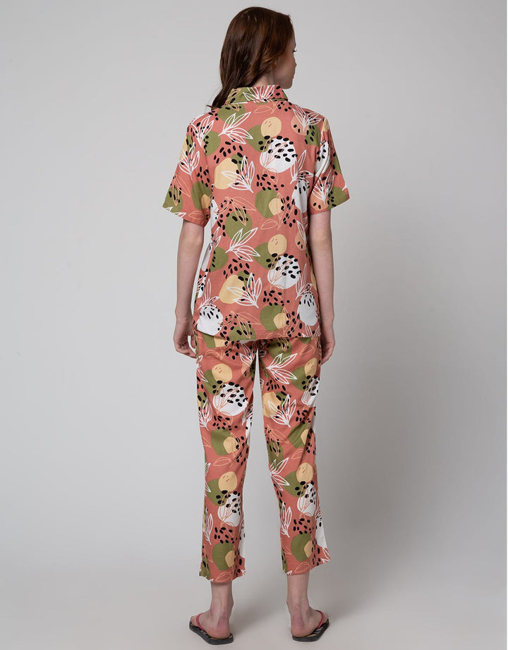 St. Yves Short Sleeve Pyjama Pants Sweety Flower