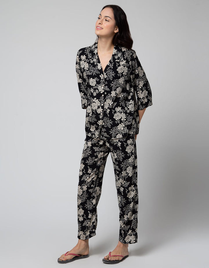 ST. YVES Long Sleeve Pyjama Pants Madie Flower