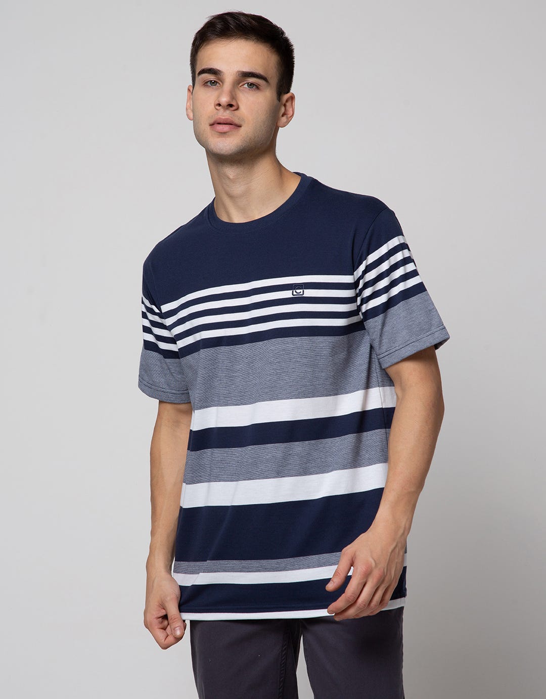 Cole Stripe Combi Men's Casual T-Shirt