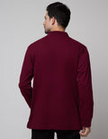 Cole Long Sleeve Polo Shirt Solid 1 Pkt Jersey