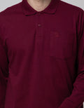 Cole Long Sleeve Polo Shirt Solid 1 Pkt Jersey