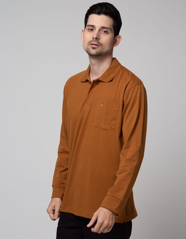 Cole Long Sleeve Polo Shirt Solid 1 Jersey