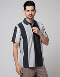 Cole Short Sleeve Polo Shirt Stripe Vertical