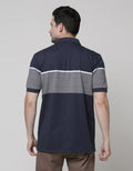 Cole Short Sleeve Polo Shirt Stripe Kombinasi Sleeve