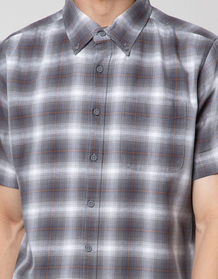 Cole Short Sleeve Shirt Check 1 Pocket