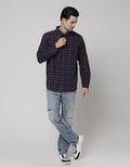 Cole Long Sleeve Shirt Med Check 2 Pocket West