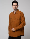 Cole Long Sleeve Shirt 2 Pocket Solid Flanel